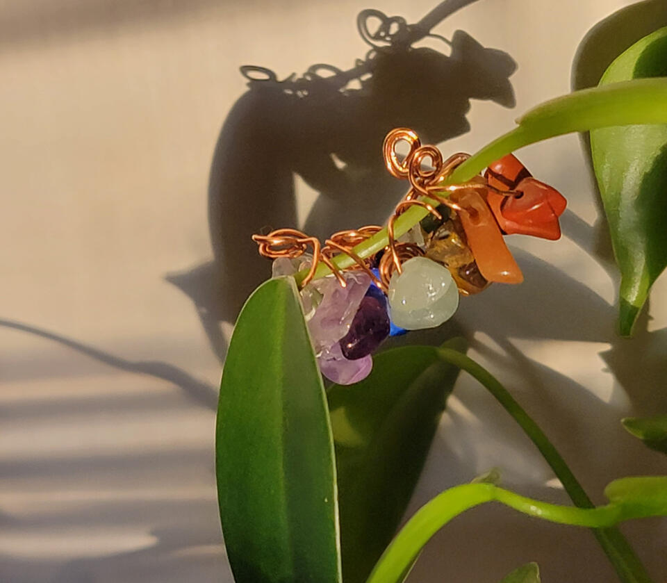 Chakra loc/braid jewels