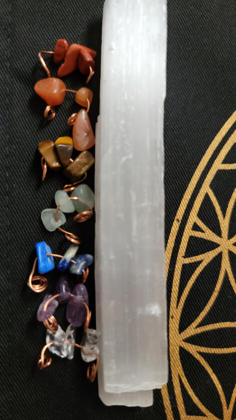 Chakra loc/ braid jewels